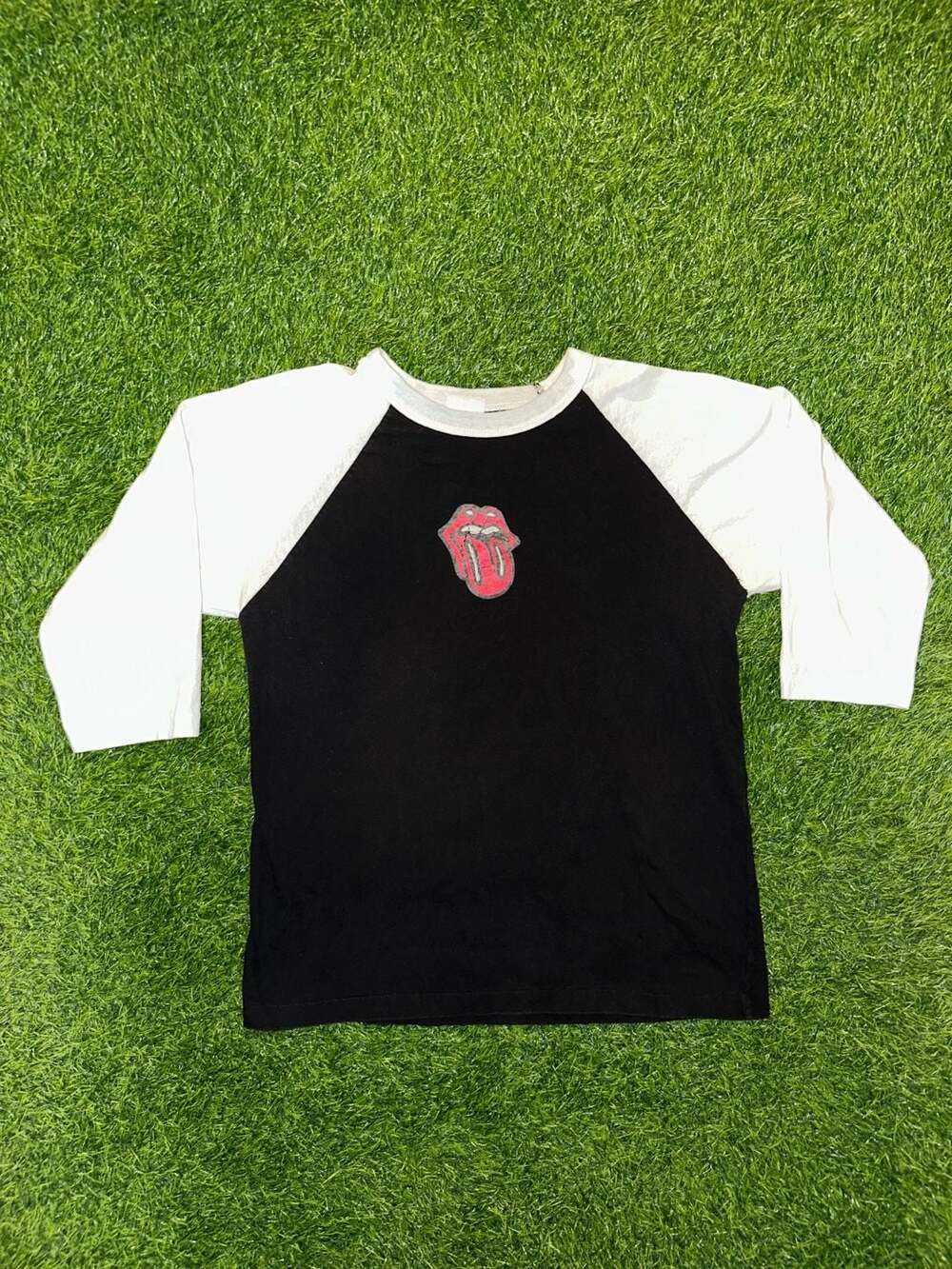 Fairline The Rolling Stones Raglan T-Shirt Size S Black White